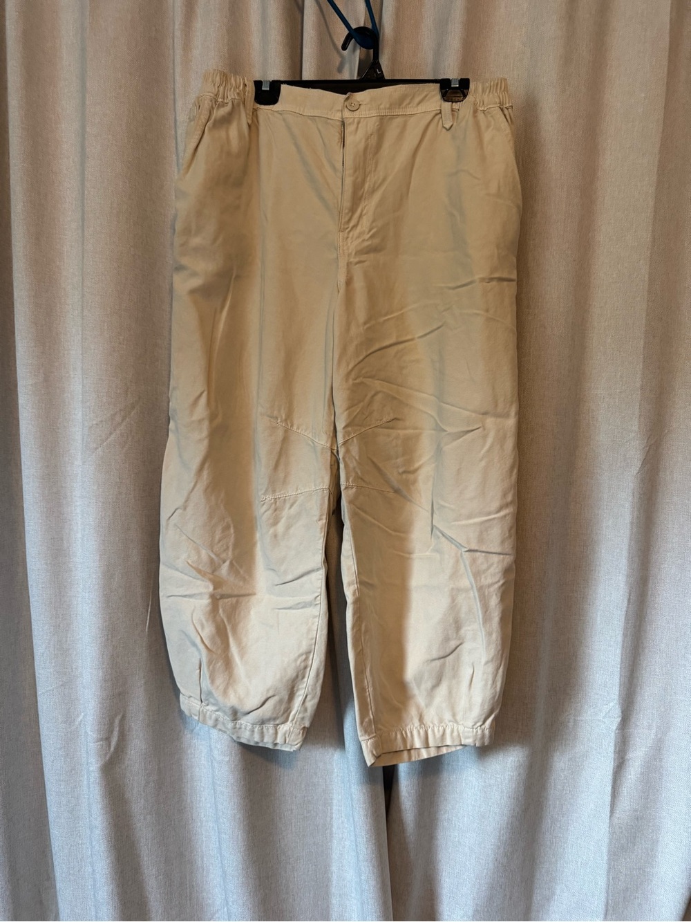 Aerie Tan Cargo Barrel Pants